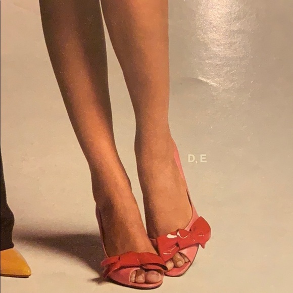 J.Crew Vintage LuLu leather peep toe heels Honey Glaze Size 7.5 - Picture 7 of 9